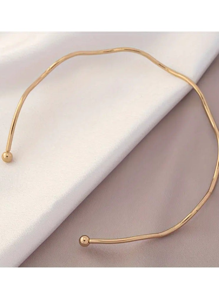 Goolsky A Simple Twist Choker Necklace Jewelry For Everyday And Vacation Wear - Image 2