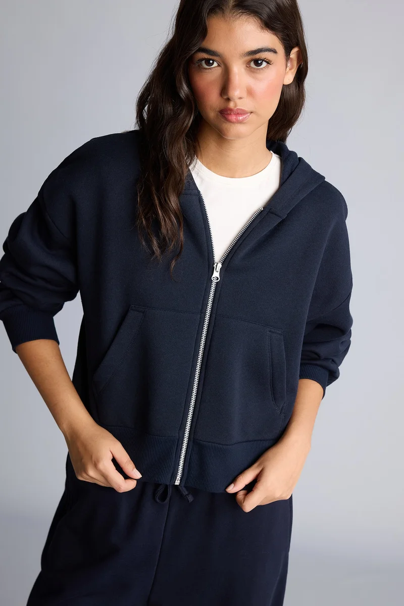 Defacto Regular Fit Hooded Thick Basic Sweatshirt