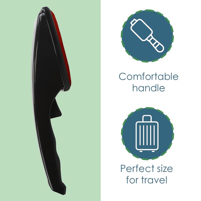 Home Basics Lint Remover for Pet Hair by Home Basics: Swiveling Lint Brushes for Clothes and Furniture | Plastic Garment Brush (Red) - Image 5
