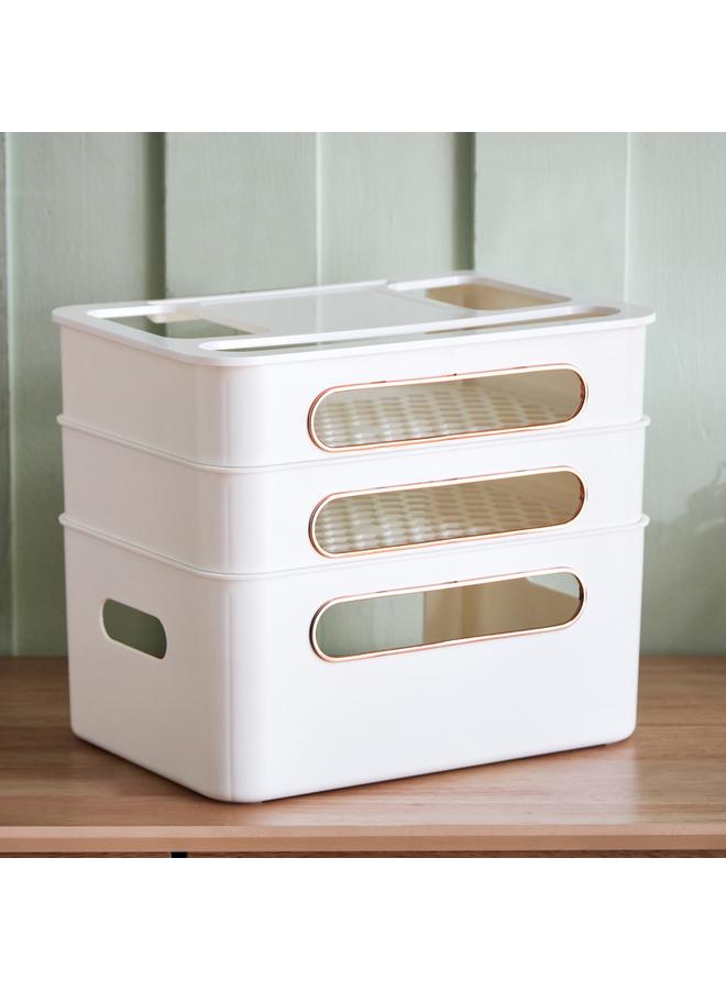 هوم بوكس صندوق تخزين عام لجهاز التوجيه اللاسلكي ثلاثي الطبقات - Image 1