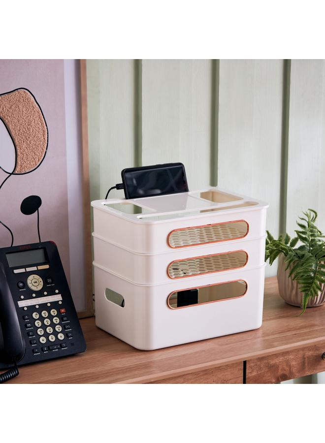 هوم بوكس صندوق تخزين عام لجهاز التوجيه اللاسلكي ثلاثي الطبقات - Image 5