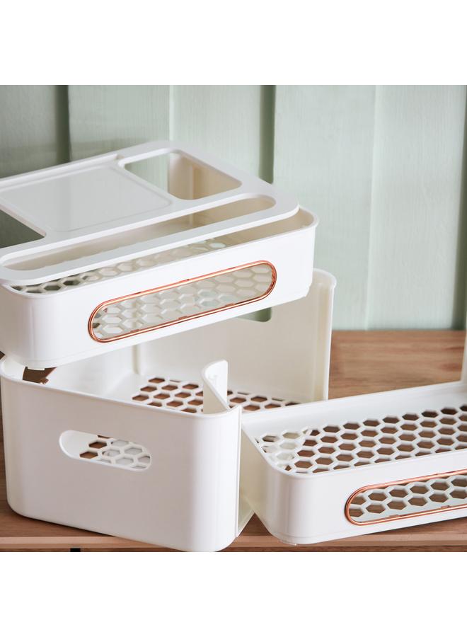 هوم بوكس صندوق تخزين عام لجهاز التوجيه اللاسلكي ثلاثي الطبقات - Image 4