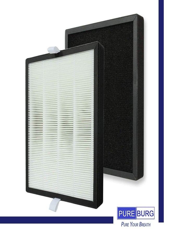 PUREBURG Replacement Filter Compatible with PARTU BS-10 Air Purifier, 2-Pack H13 HEPA Activated Carbon 2-in-1 3-Stage Filtration Air Clean Dust - Image 3