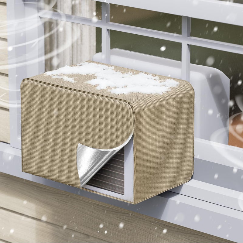 Forestchill Window Air Conditioner Cover Compatible with Midea Ushaped Window AC Unit Upgraded 3 Layers Insulated AC Cover for Outside Unit Heavy Duty Waterproof Dustproof Winter Covers - Image 2