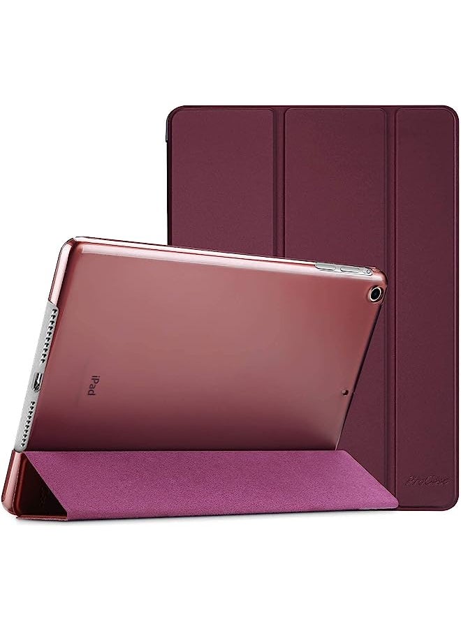 Generic - Smart Case For Ipad Air 1St Edition, Ultra Slim Lightweight Stand Protective Case Shell With Translucent Frosted Back Cover For Apple Ipad Air 2013 Model (A1474 A1475 A1476) -Wine - Image 1