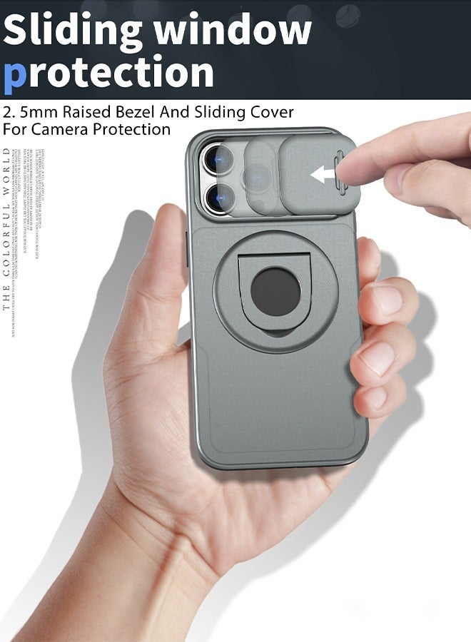 DUNISO iPhone 15 Pro MAX Phone Case 6.7" Full Body Protective Phone Cover With Crossbody Strap Anti-fall Phone Case Built-in Screen and Camera Protector For Apple 15 Pro MAX Phone Case - Image 2