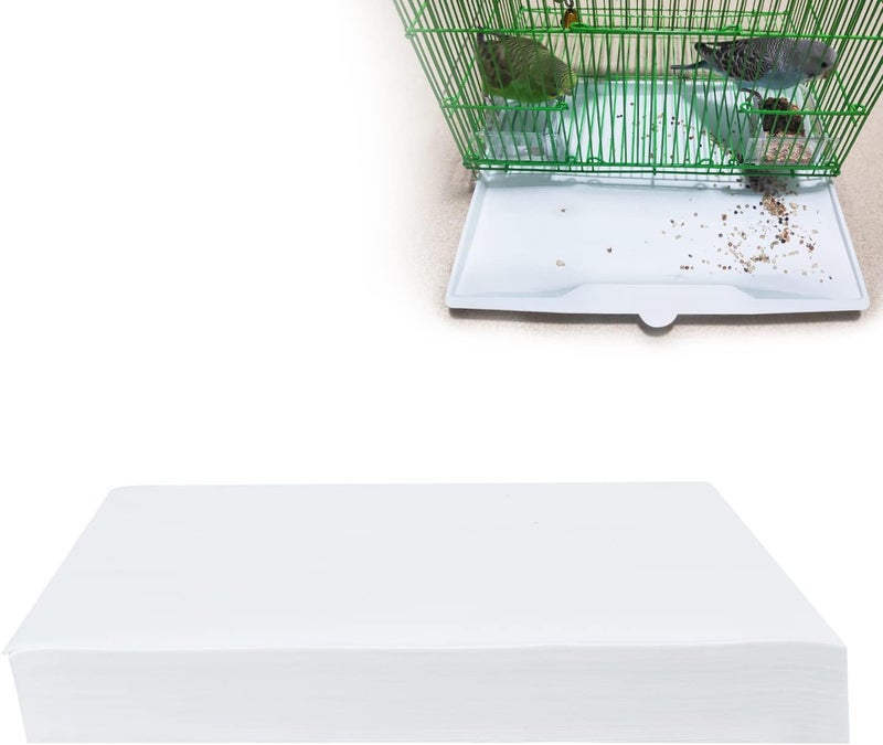 Bird Cage Liner Papers, 100 Sheets 14x10in Non-Woven Bird Cage Liners, Precut Absorbent Bird Paper - Image 1