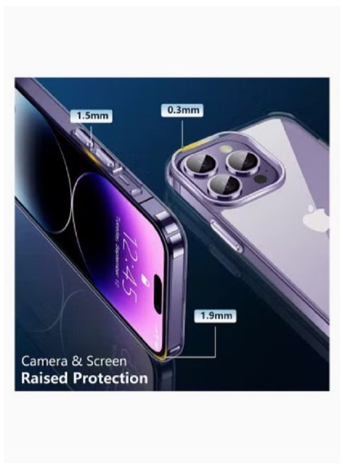 Iphone 14 Pro clear case Anti Yellowing Anti Drop Anti-scratch Comfortable hold Shock Absorbing (Iphone 14 Pro)