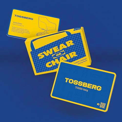 Bubblegum Stuff Swear or Chair Hilarious Adult Party Game of Scandinavian Swear Words vs Furniture Names 56 Cards Fun Group Word Game for Adults Quick Easy and Outrageously Entertaining Ages 18 - Image 5