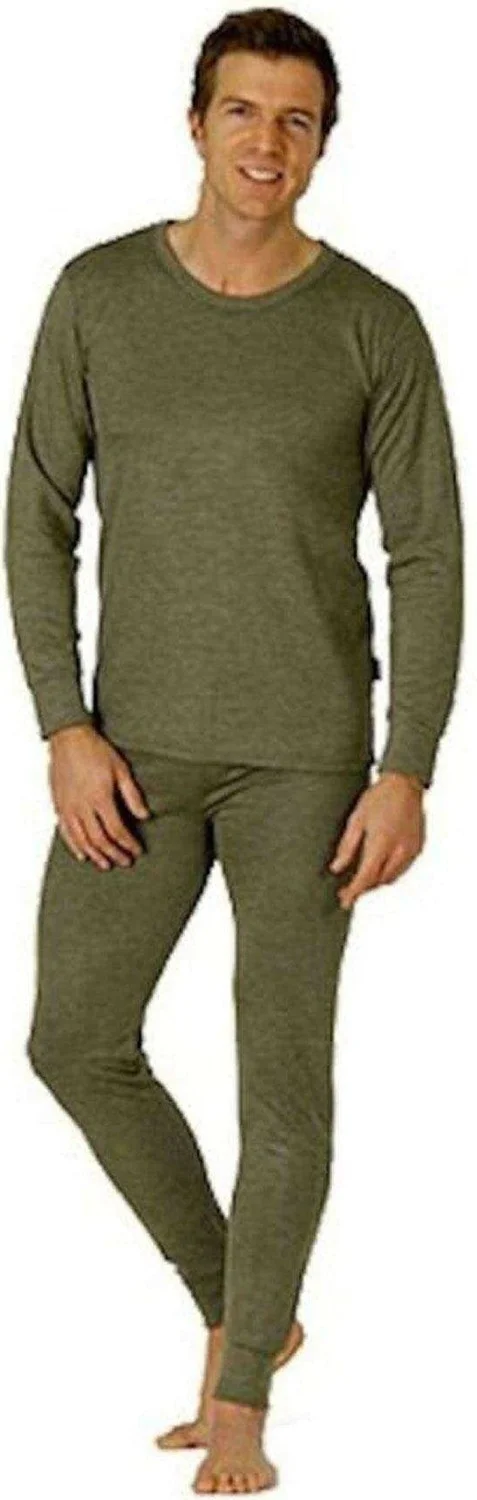 رويالكس Kota Men's Green Military Thermal Underwear Tights Undershirt Suit (Beret Gift) 2002