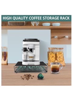 SKY-TOUCH Coffee Pod Drawer Compatible With K-Cups 36 Pod Pack Holder Non-Rolling Compact Under Coffee Pot Storage Sliding Drawer Home Kitchen Counter Organizer Coffee Drawer Black  - Image 2