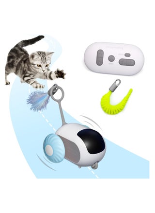 Remote Control Cat Toy, Upgraded Interactive Chase Cat Toys for Indoor Cats, Smart Cat Toy Car with Feathers, Cat Mouse Toys, rc Interactive Cat Toy Self Play, USB Recharge - pzsku/Z410C59CCDE11E143DDC2Z/45/_/1734101878/0b277402-3983-4181-92ce-7b2b11e2e45c