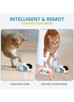 Pet Gravity Remote Control Cat Toy, Upgraded Interactive Chase Cat Toys for Indoor Cats, Smart Cat Toy Car with Feathers, Cat Mouse Toys, rc Interactive Cat Toy Self Play, USB Recharge  - Image 2