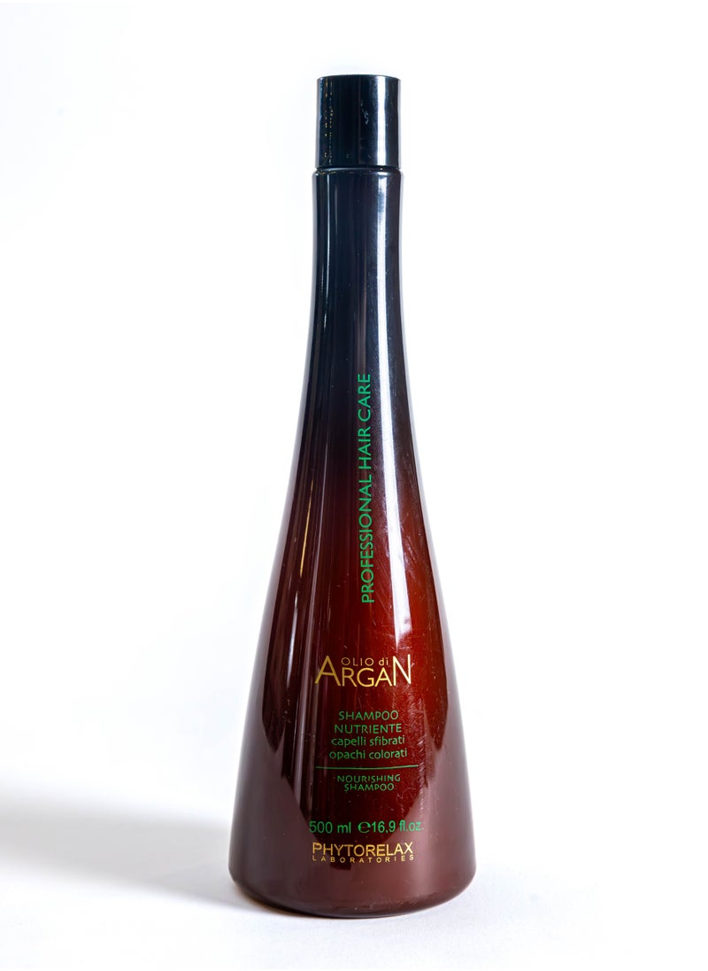 Phytorelax Argan Oil-Infused Nourishing Shampoo for Dry and Damaged Hair - Smoothness and Hydration for Radiant Hair, 500 ml  - Image 1
