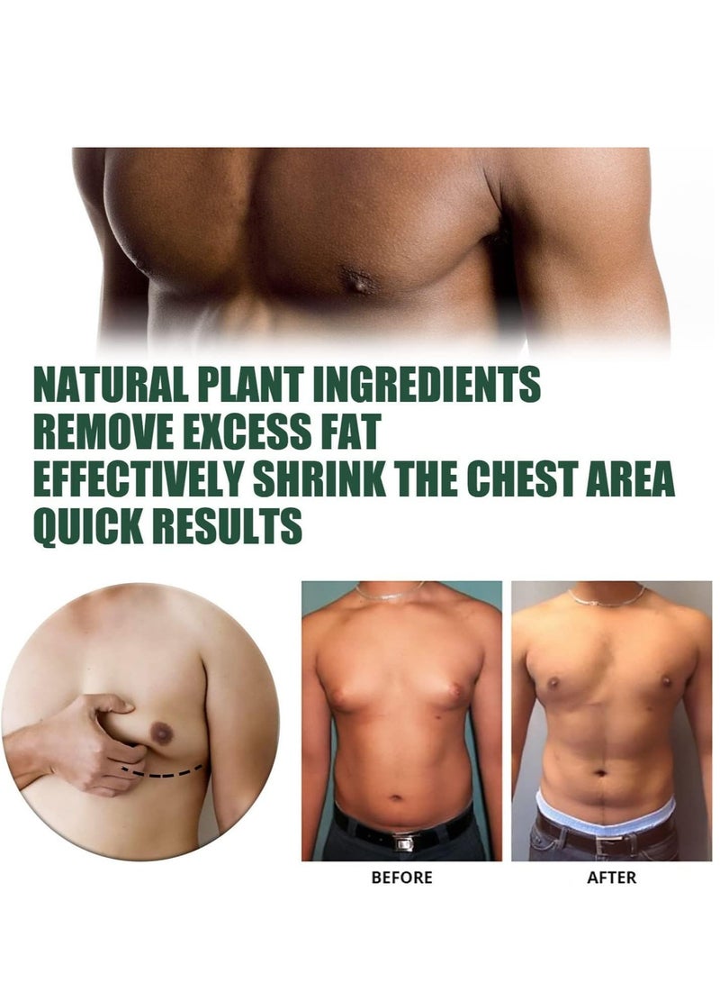 West&Month Gynecomastia Tightening Ginger Cream, 30ml Ginger Cream for Men, Effectively Shrinks and Tightens Men's Chest, Skin Tightening Cream Body Gel for Men - Image 4