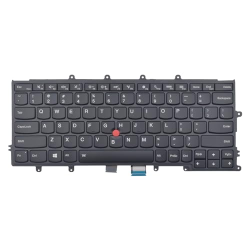SUNMALL Replacement Keyboard Backlit Compatible with Lenovo ThinkPad X230S X240 X240I X240S X250 X250S X260 X270 01AV519 01AV530 04X0196 SN20K79593, with Frame Pointer Backlight US Layout - Image 3