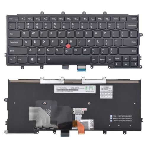 SUNMALL Replacement Keyboard Backlit Compatible with Lenovo ThinkPad X230S X240 X240I X240S X250 X250S X260 X270 01AV519 01AV530 04X0196 SN20K79593, with Frame Pointer Backlight US Layout - Image 2