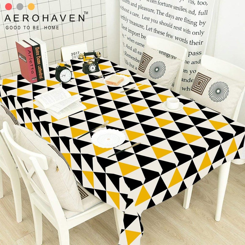 AEROHAVENâ„¢ Abstract HD Digital Premium Modern 6-8 Seater Table Cover Cloth - TR-08 - (Multicolor, 52 x 90 Inch (Table Cover)) - Image 4