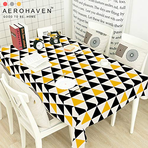 AEROHAVENâ„¢ Abstract HD Digital Premium Modern 6-8 Seater Table Cover Cloth - TR-08 - (Multicolor, 52 x 90 Inch (Table Cover)) - Image 1