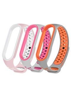 Generic [for Xiaomi Mi Band 5/Mi Band 6] Strap Wristbands Colorful Bracelet for Women Men Silicone Replacement Bands  - Image 2