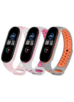 Generic [for Xiaomi Mi Band 5/Mi Band 6] Strap Wristbands Colorful Bracelet for Women Men Silicone Replacement Bands  - Image 5
