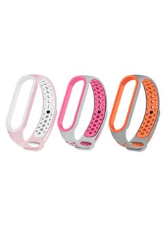 Generic [for Xiaomi Mi Band 5/Mi Band 6] Strap Wristbands Colorful Bracelet for Women Men Silicone Replacement Bands  - Image 4