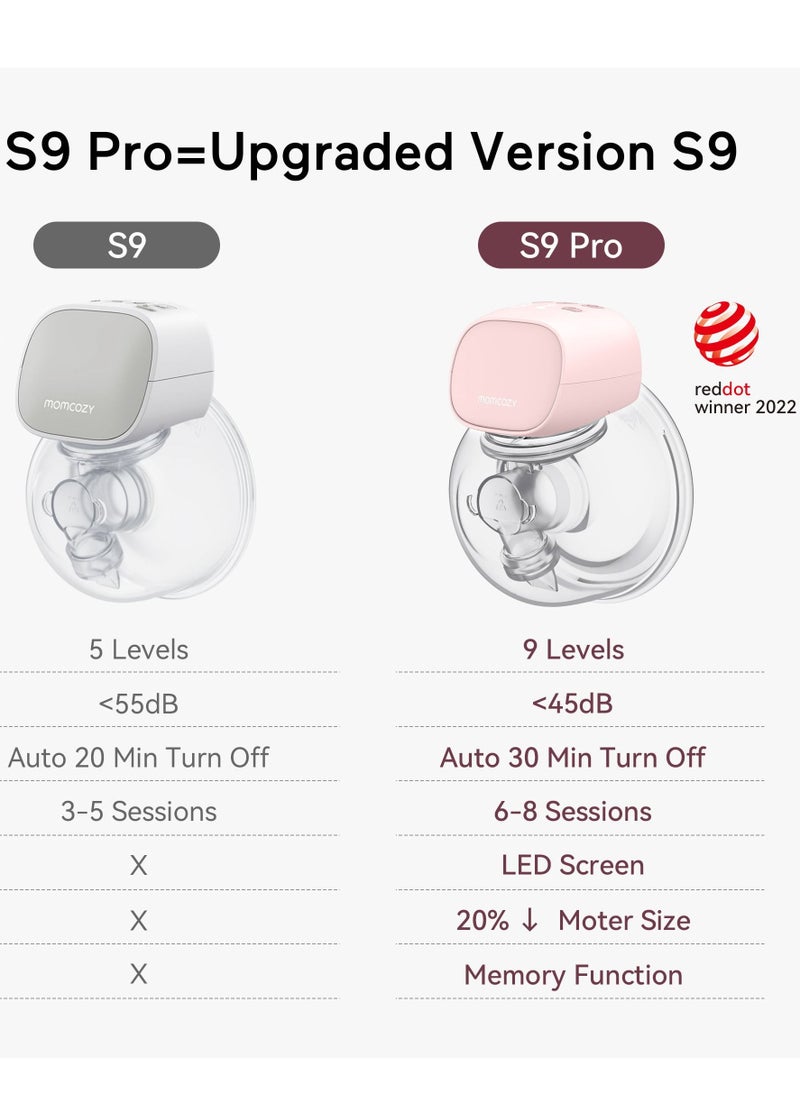 Momcozy - S9 Pro Wearable Breast Pump, Hands Free Electric Breast Pump of LED Display 24mm - Image 1