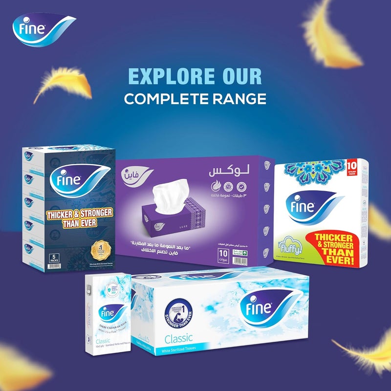 Fine مناديل وجه فاخرة 3 طبقات عبوة من 30 - Image 5