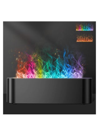 Colorful Flame Fire Diffuser Humidifier, 7 Colors Changing Oil Diffuser, Ultra-Quiet Aroma Essential Oils Aromatherapy Diffusers for Home, Office, A Large Room Yoga, A Bedroom(Waterless Auto Off) - pzsku/Z410CABFE9D8BB0CA6B3FZ/45/_/1721304683/7460be27-0476-49d3-b8a4-dbb8936defec