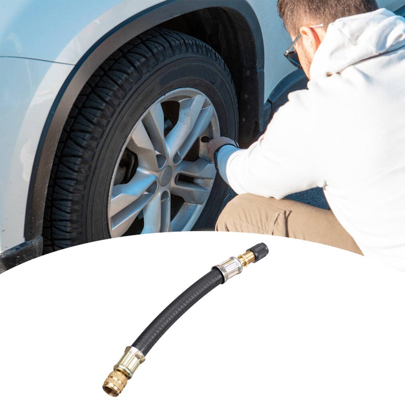 Tire Valve Stem Extension 150mm Solid Rubber Tube Air Nozzle Extender for Bikes Cars Motorcycles - Image 3
