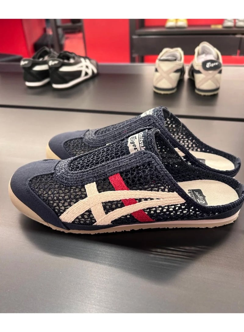 Onitsuka Tiger Mexico 66 Sabot Slip-On Shoes Iron Navy Cream - Image 1