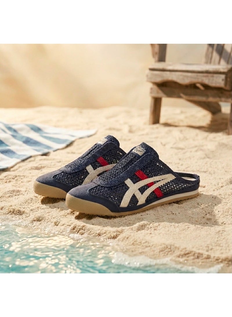 Onitsuka Tiger Mexico 66 Sabot Slip-On Shoes Iron Navy Cream - Image 2