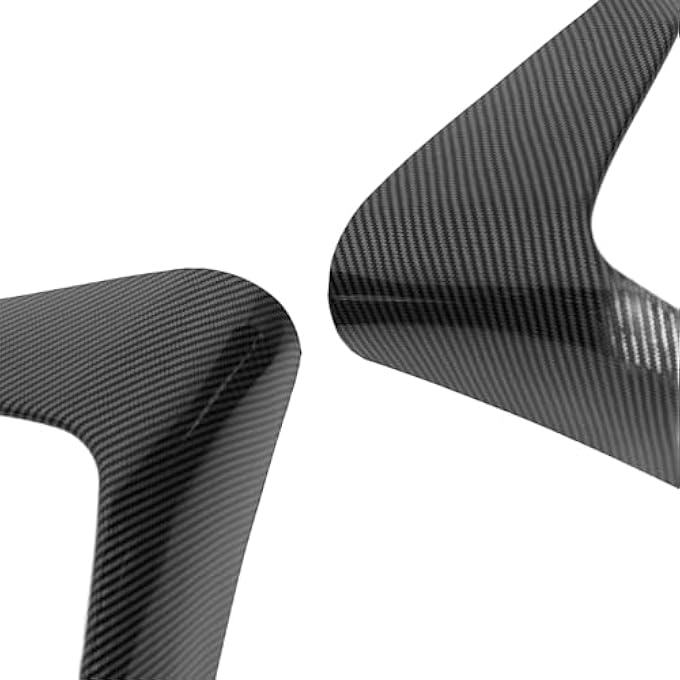 Brilluxa Front Bumper Splitter, Lip Spoiler Air Dam 2Pcs Compatible with BMW F80 F82 F83 M3 M4, Front Lip Splitter Kit (Carbon Fiber Style) - Image 5