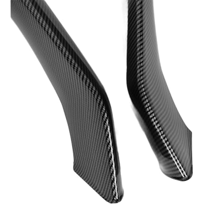 Brilluxa Front Bumper Splitter, Lip Spoiler Air Dam 2Pcs Compatible with BMW F80 F82 F83 M3 M4, Front Lip Splitter Kit (Carbon Fiber Style) - Image 2