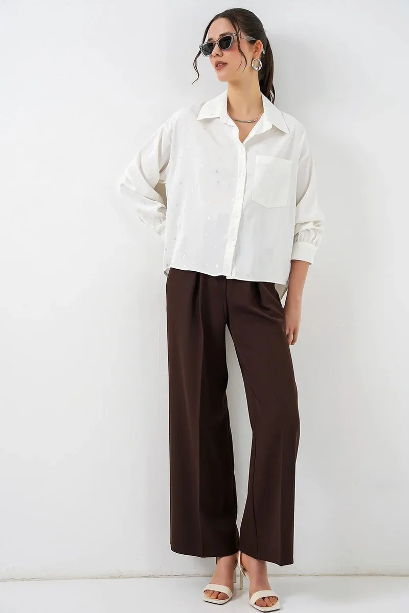 بيغ دارت BDART Oversized Long Sleeve Printed Shirt with Pocket