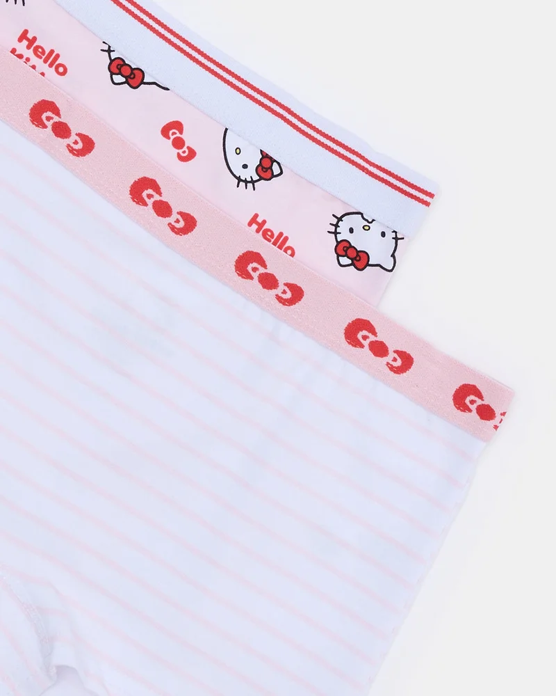 Redtag Senior Girls Hello Kitty Printed Cotton Briefs – 2 Pack