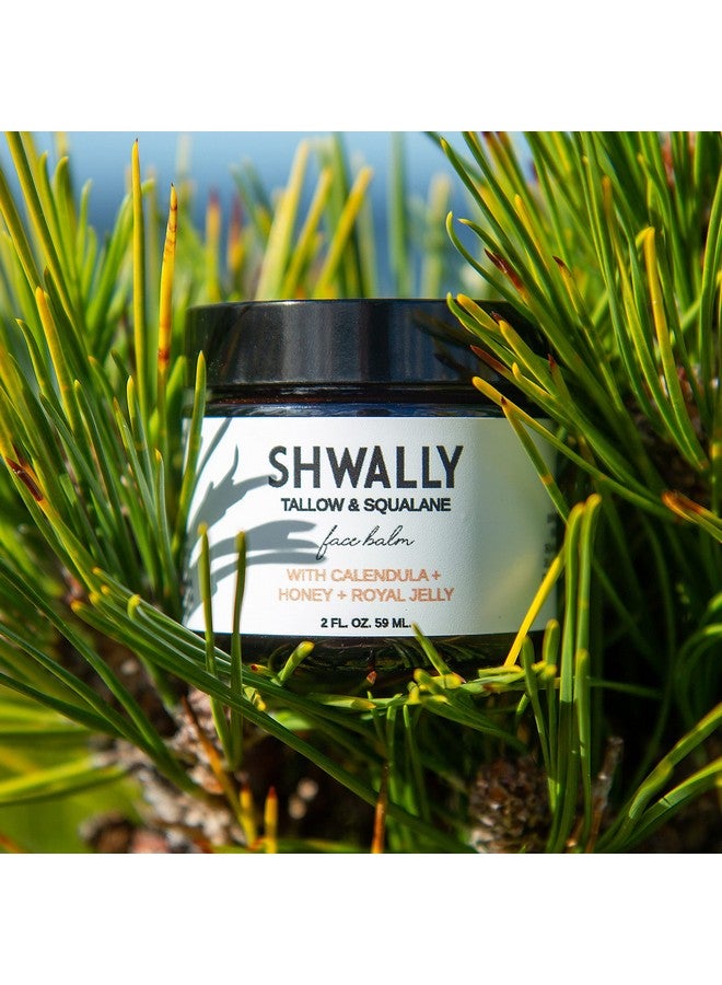 Shwally Shwally Tallow, Honey & Royal Jelly Non-Comedogenic Face Moisturizer (2 Oz) - Paleo & Primal Tallow Balm - 100% Grass Fed Tallow with Squalane & Calendula - Rich in Vitamin A, K, D & E - Creates Soft, Smooth Skin (Organic Geranium Rose + Lavender)  - Image 2