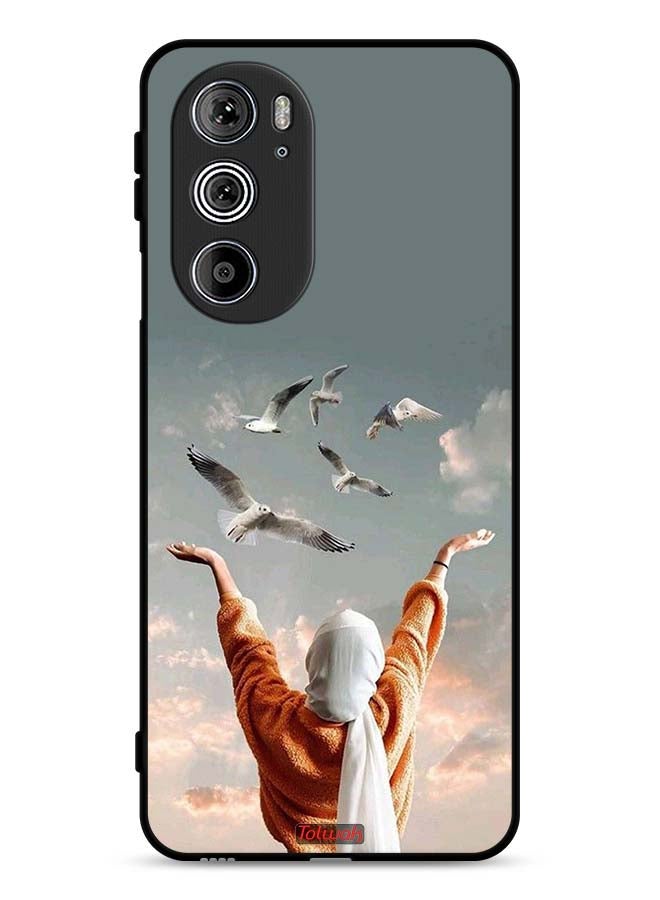 Tolwak Motorola Edge 30 Pro Protective Case Cover Birds Flying - Image 1