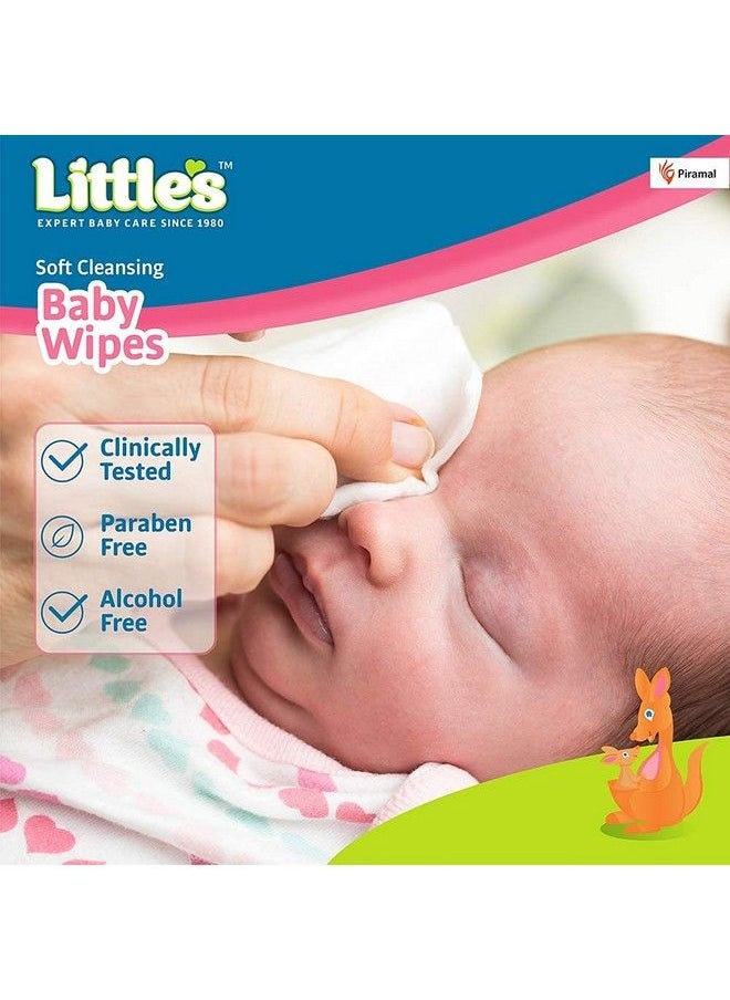 Little's - Soft Cleansing Baby Wipes Lid 80 Wipes (Pack Of 4) - Image 1