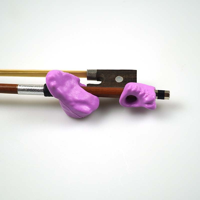 Generic Violin bow grip corrector hand shape correction beginner professional silicone environmental protection light purple 