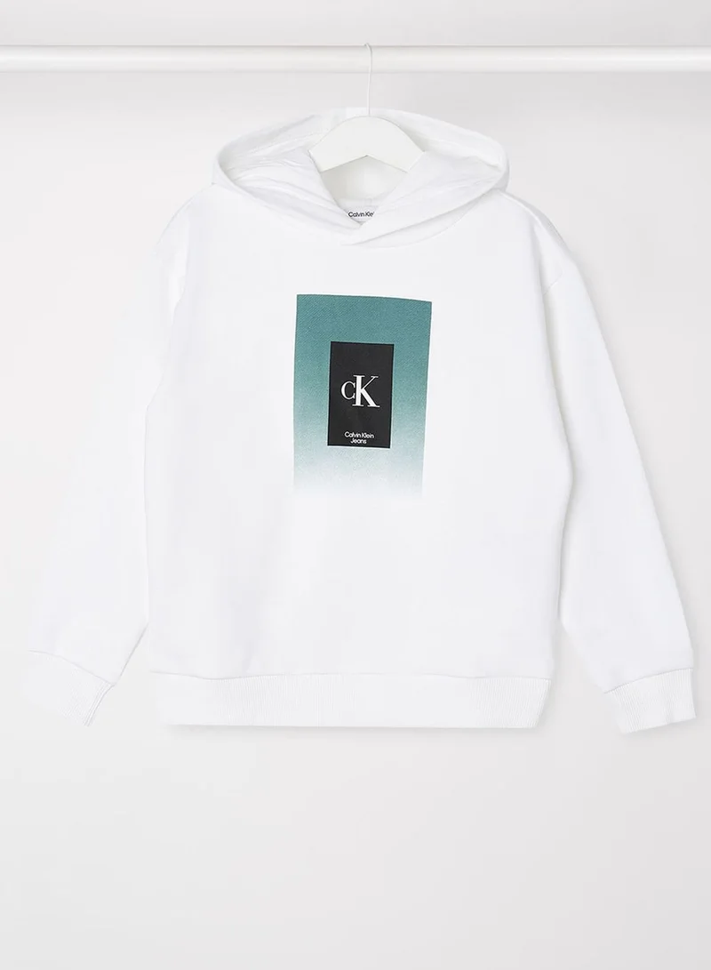 Calvin Klein Jeans Kids Gradient Box Logo Hoodie