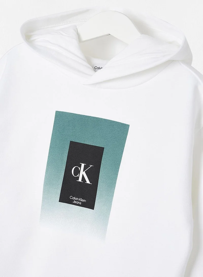 Calvin Klein Jeans Kids Gradient Box Logo Hoodie