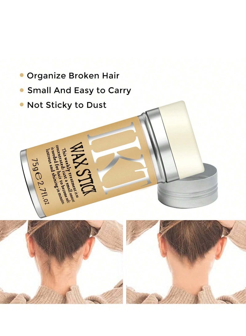 اي كي تي عصا شمع للشعر المتطاير + 2 فرشاة شعر – كريم تصفيف غير دهني للتحكم بالشعر المجعد وتثبيت الشعر بلمسة طبيعية - Image 2