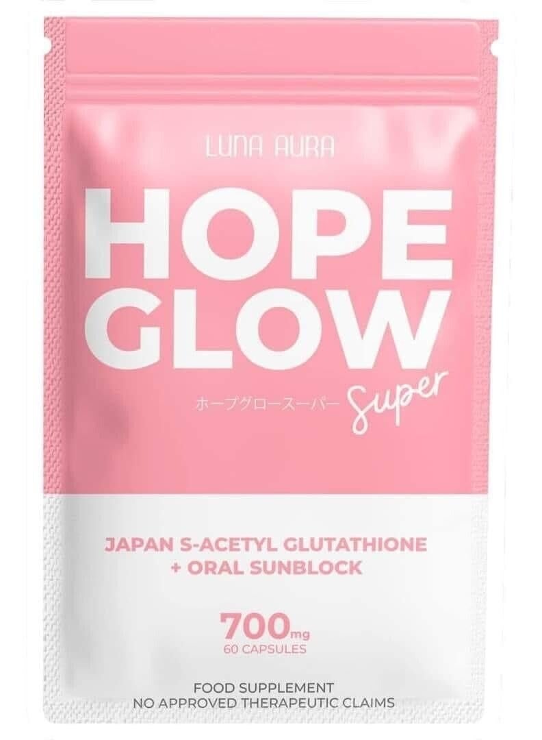 LUNA AURA HOPE GLOW SUPER JAPAN S-ACETYL GLUTATHIONE + ORAL SUNBLOCK - Image 1