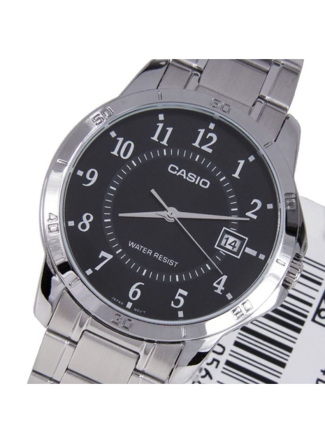 CASIO Men Dress Analog Watch MTP-V004D-1B - 42 mm - Silver - Image 5