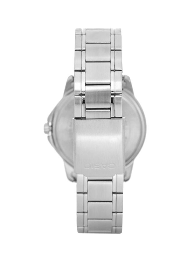 CASIO Men Dress Analog Watch MTP-V004D-1B - 42 mm - Silver - Image 2