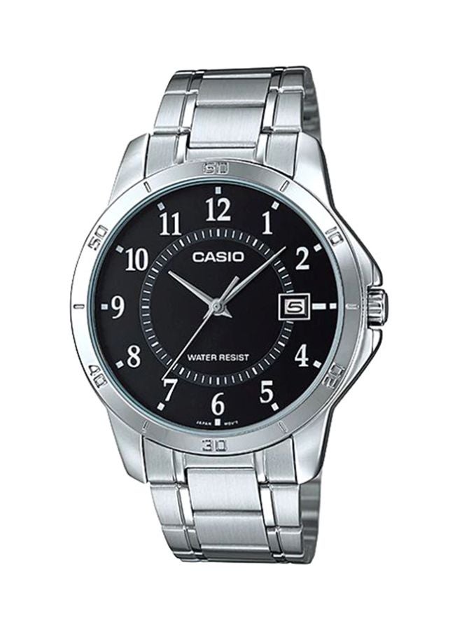 CASIO Men Dress Analog Watch MTP-V004D-1B - 42 mm - Silver - Image 1