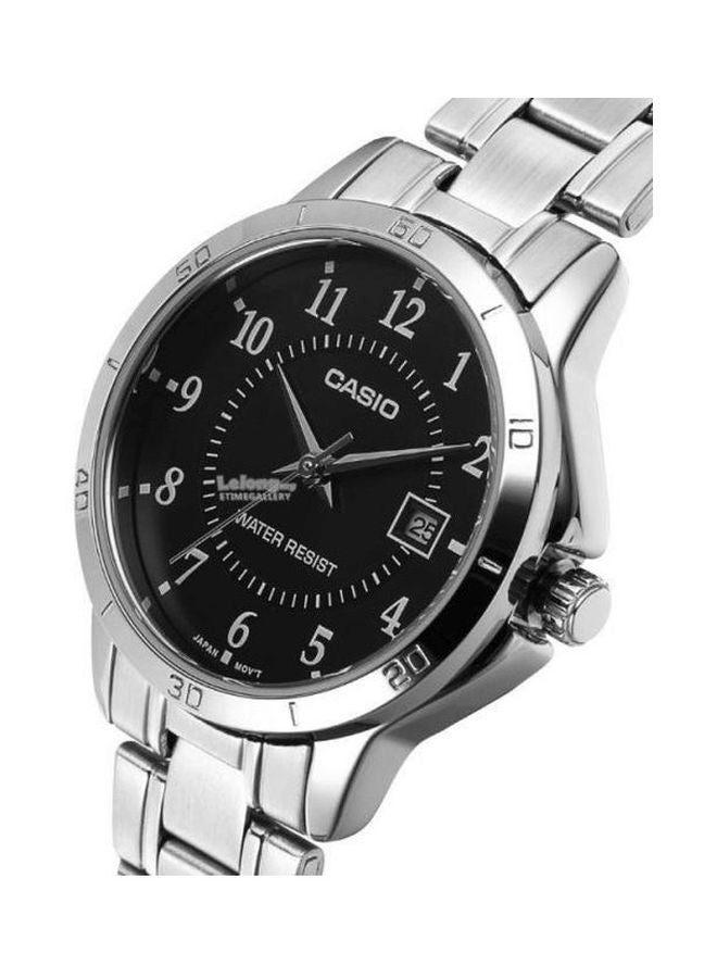 CASIO Men Dress Analog Watch MTP-V004D-1B - 42 mm - Silver - Image 4