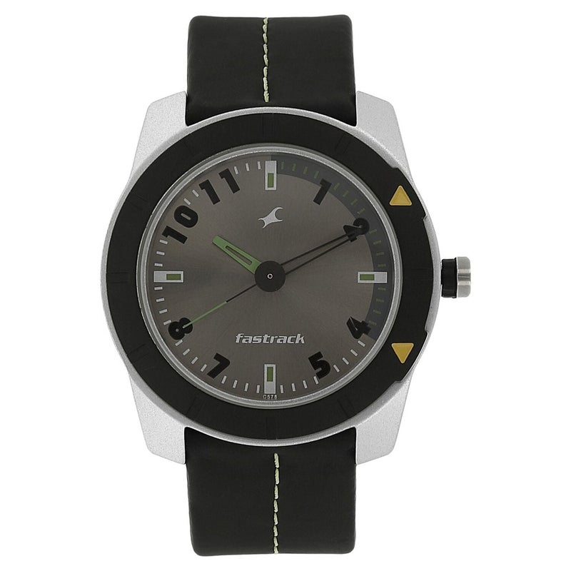 Fastrack Quartz Analog Grey Dial Plastic Strap Watch for Guys - Image 1