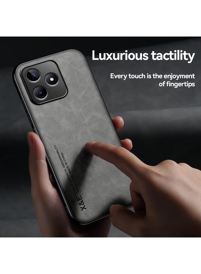 S-TOP Case For Realme 12 Pro / 12 Pro+ Skin Feel Magnetic Leather Back Phone Case - Image 4
